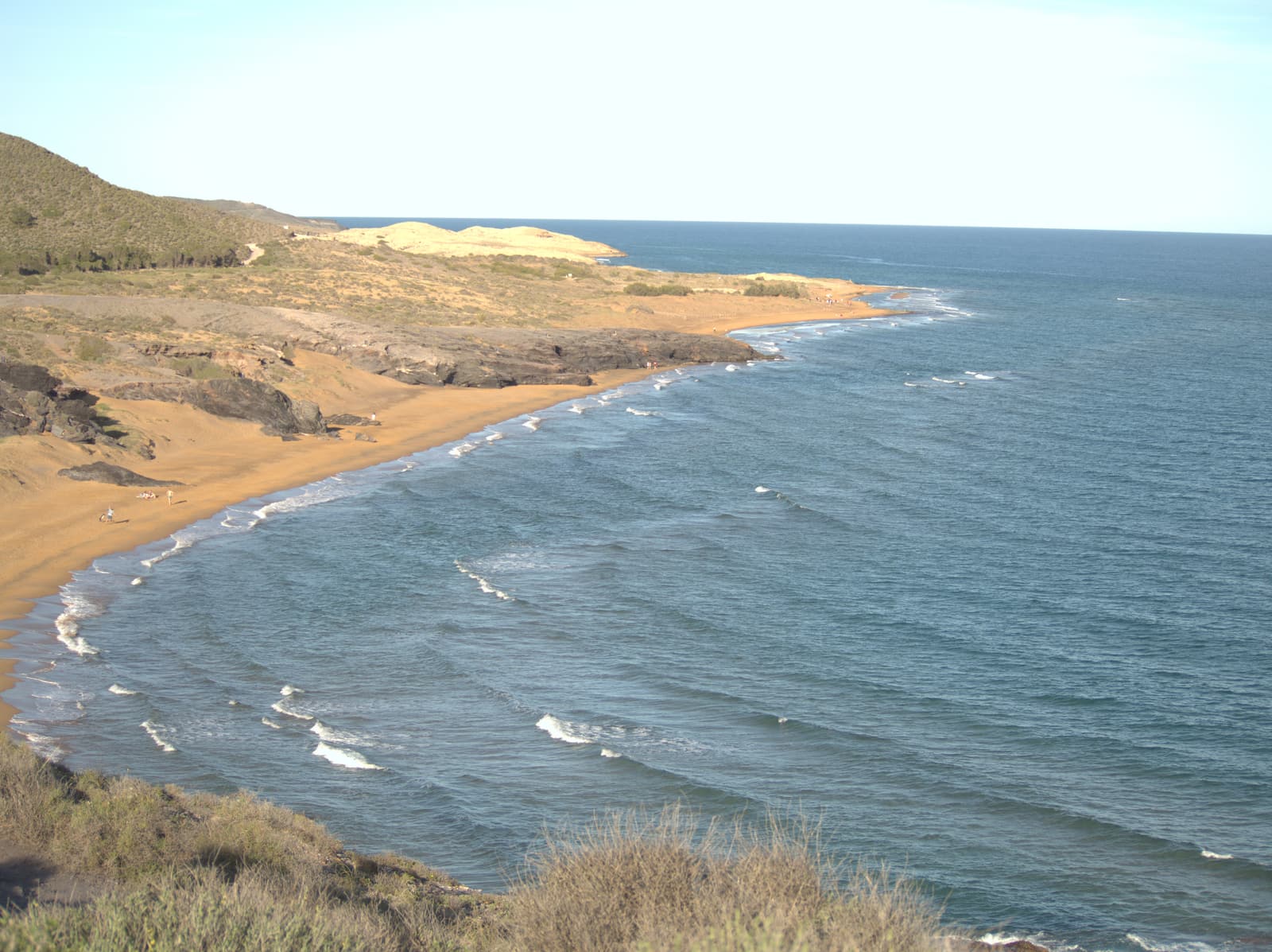Playa Larga, a long undeveloped beach in Calblanque Regional Park