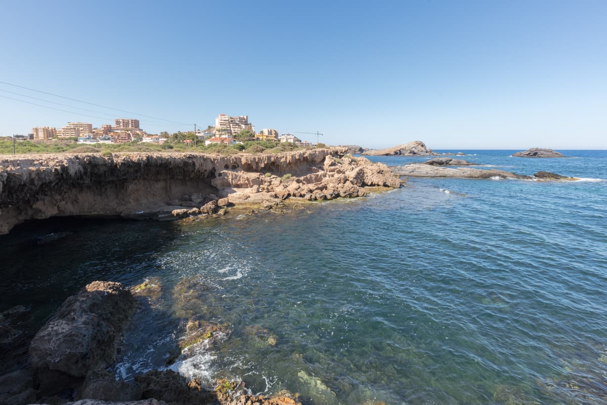 Cala Reona, the cove at the southern edge of Cabo de Palos